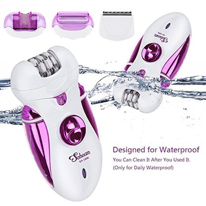 Scheam 4 in 1 Rechargeable Electric Epilator, Callus Remover
