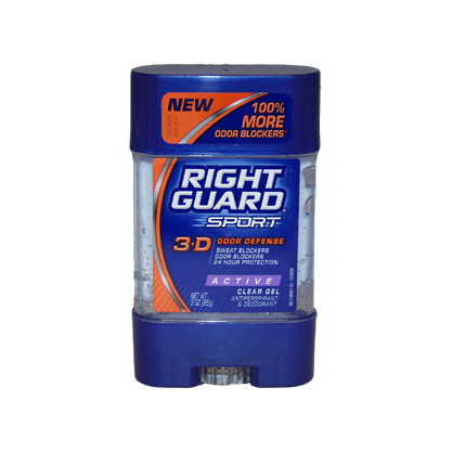 Sport 3-D Odor Defense Antiperspirant & Deodorant Clear Gel Active