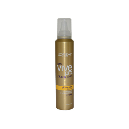 Vive Pro Glossy Style Glossy Curls Strong Hold Mousse