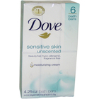 Sensitive Skin Unscented Moisturizing Cream Beauty Bar by Dove