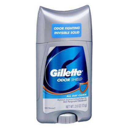 Gillette Odor Shield Anti-Perspirant & Deodorant Invisible Solid All Day Clean by Gillette