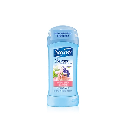 24 Hour Protection Invisible Solid Anti-Perspirant Deodorant Sweet Pea and Violet by Suave